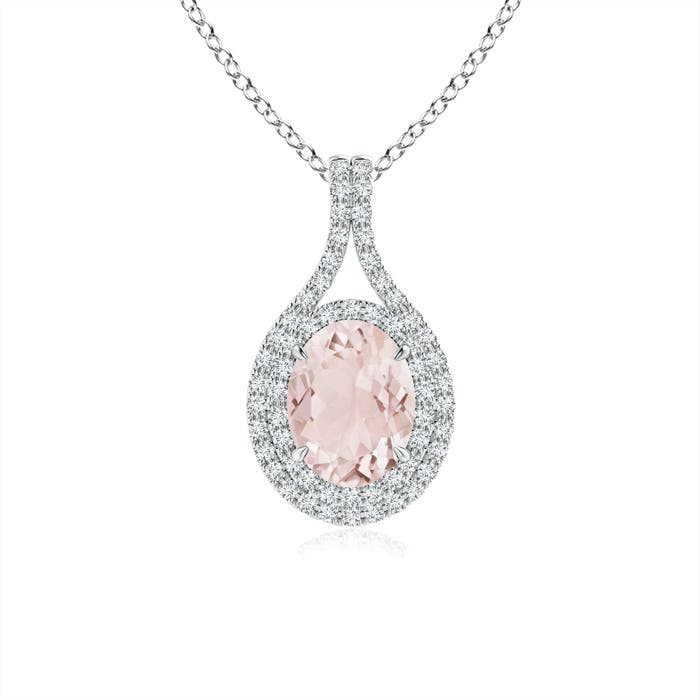 A - Morganite / 1.4 CT / 14 KT White Gold