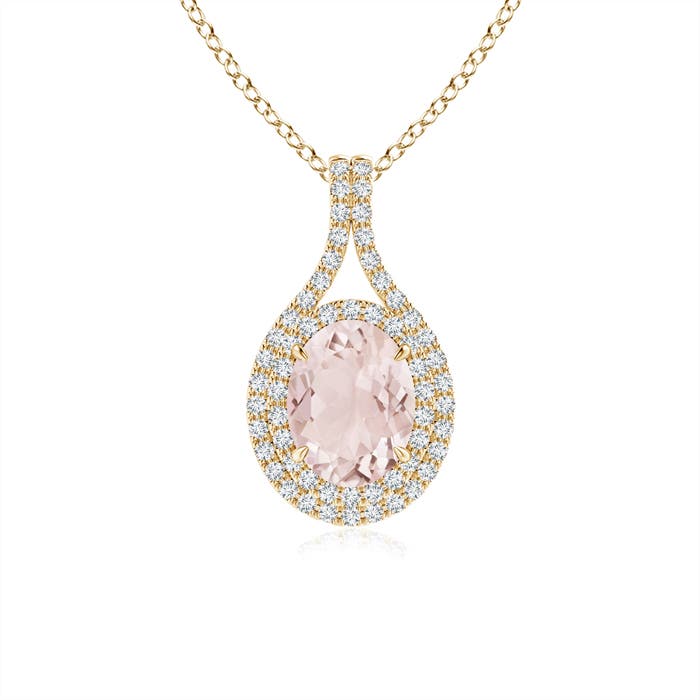 A - Morganite / 1.4 CT / 14 KT Yellow Gold