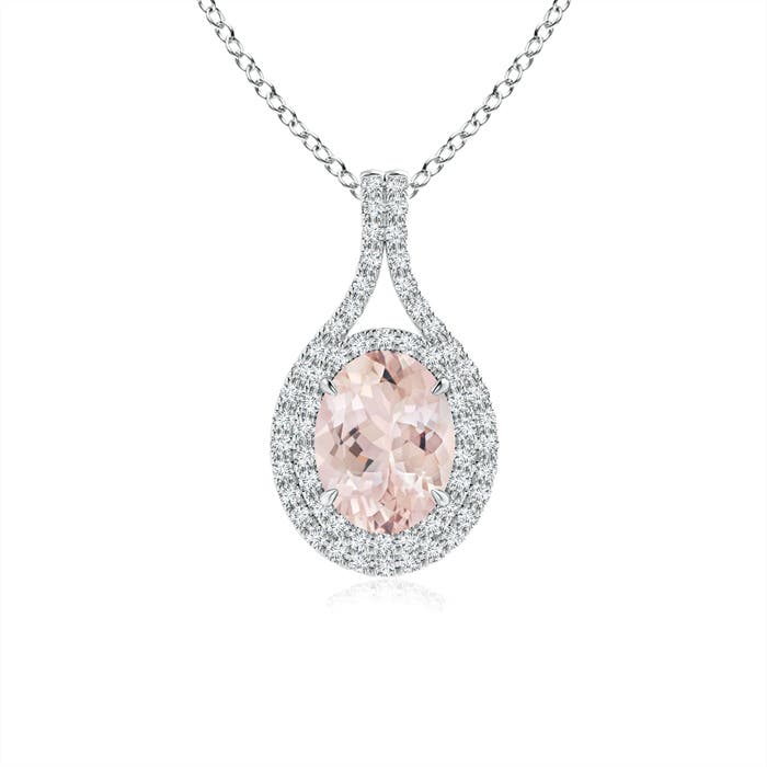 AA - Morganite / 1.4 CT / 14 KT White Gold