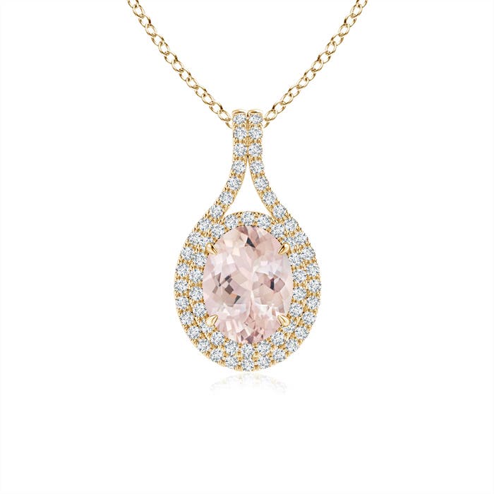 AA - Morganite / 1.4 CT / 14 KT Yellow Gold