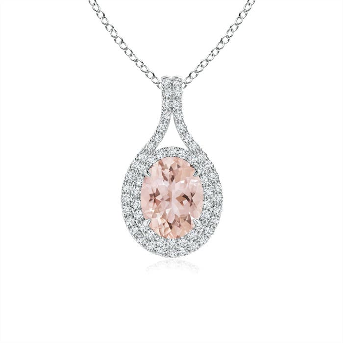 AAA - Morganite / 1.4 CT / 14 KT White Gold