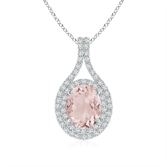 A - Morganite / 2 CT / 14 KT White Gold