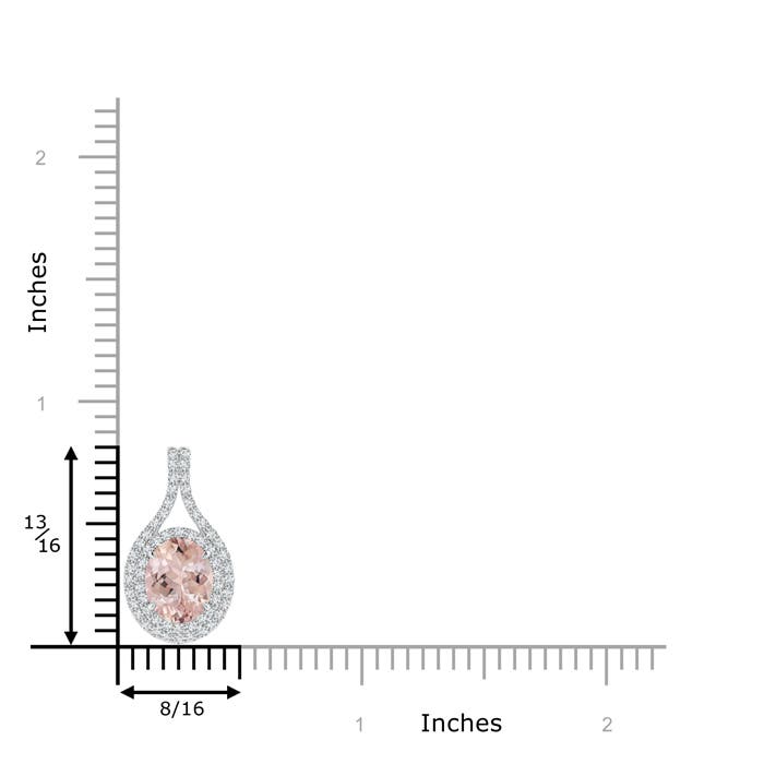 AA - Morganite / 2 CT / 14 KT White Gold