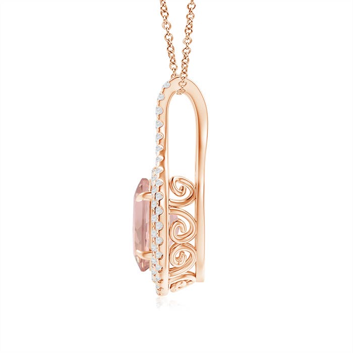 AAA - Morganite / 2 CT / 14 KT Rose Gold