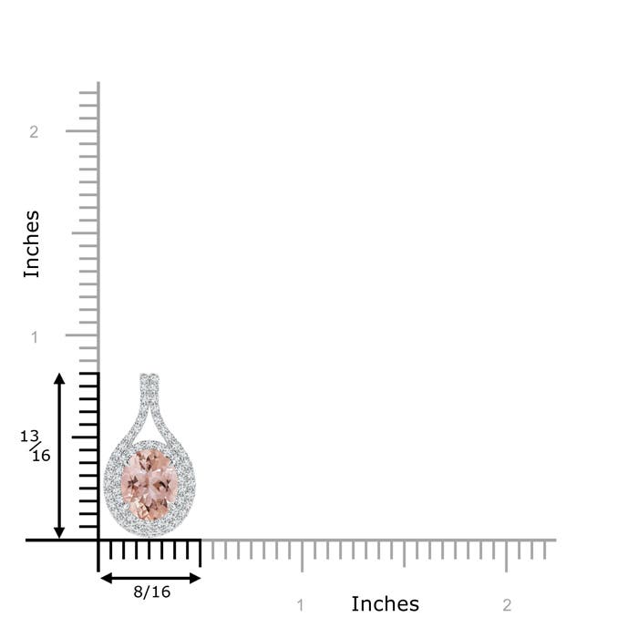 AAA - Morganite / 2 CT / 14 KT White Gold