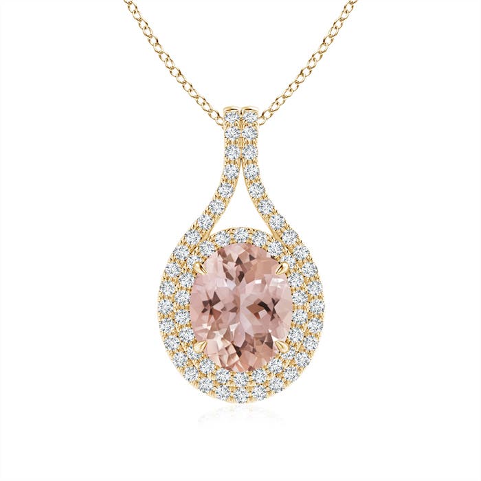 AAA - Morganite / 2 CT / 14 KT Yellow Gold