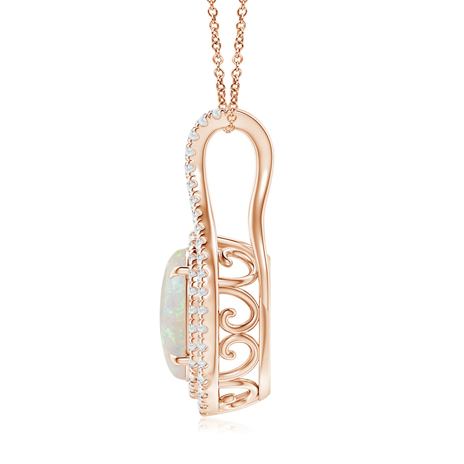 AA - Opal / 1.92 CT / 14 KT Rose Gold