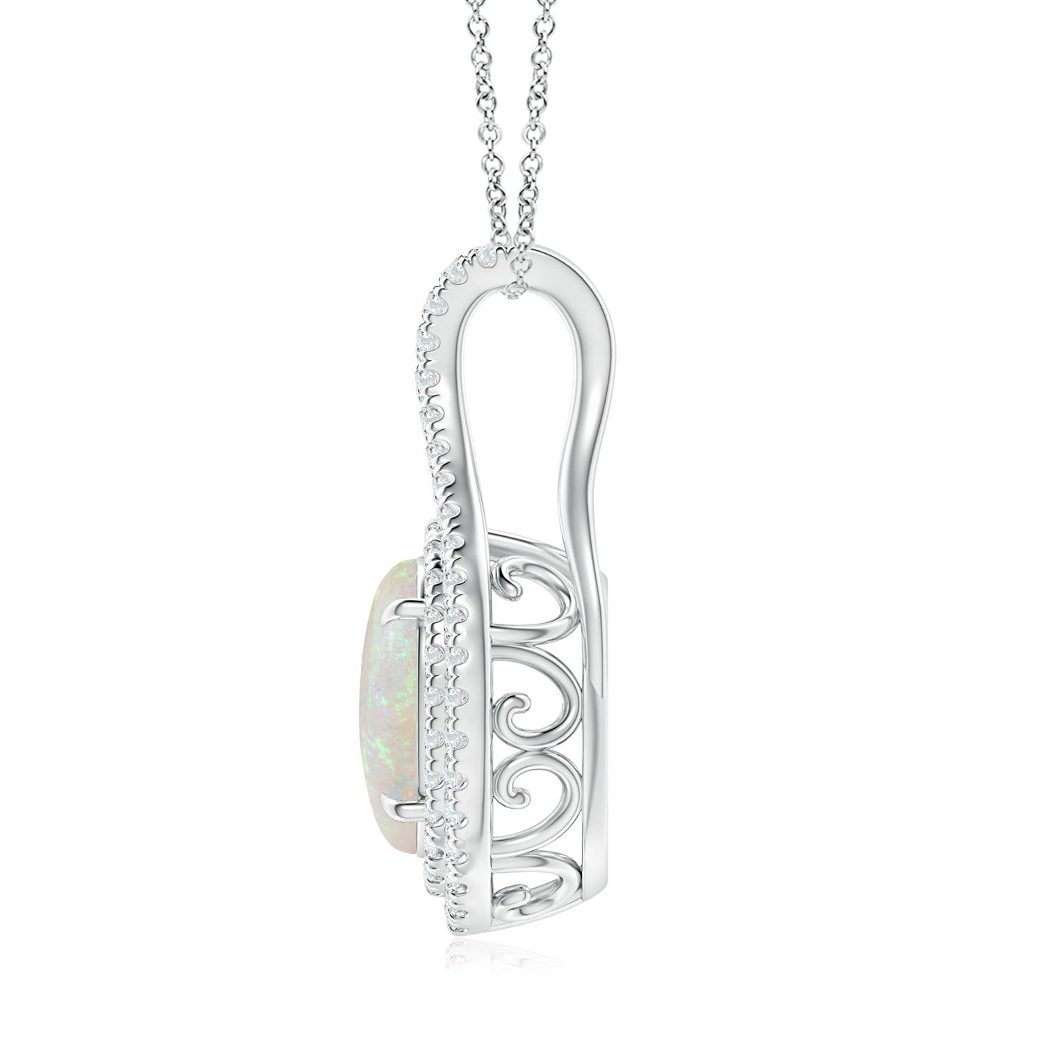 AA - Opal / 1.92 CT / 14 KT White Gold