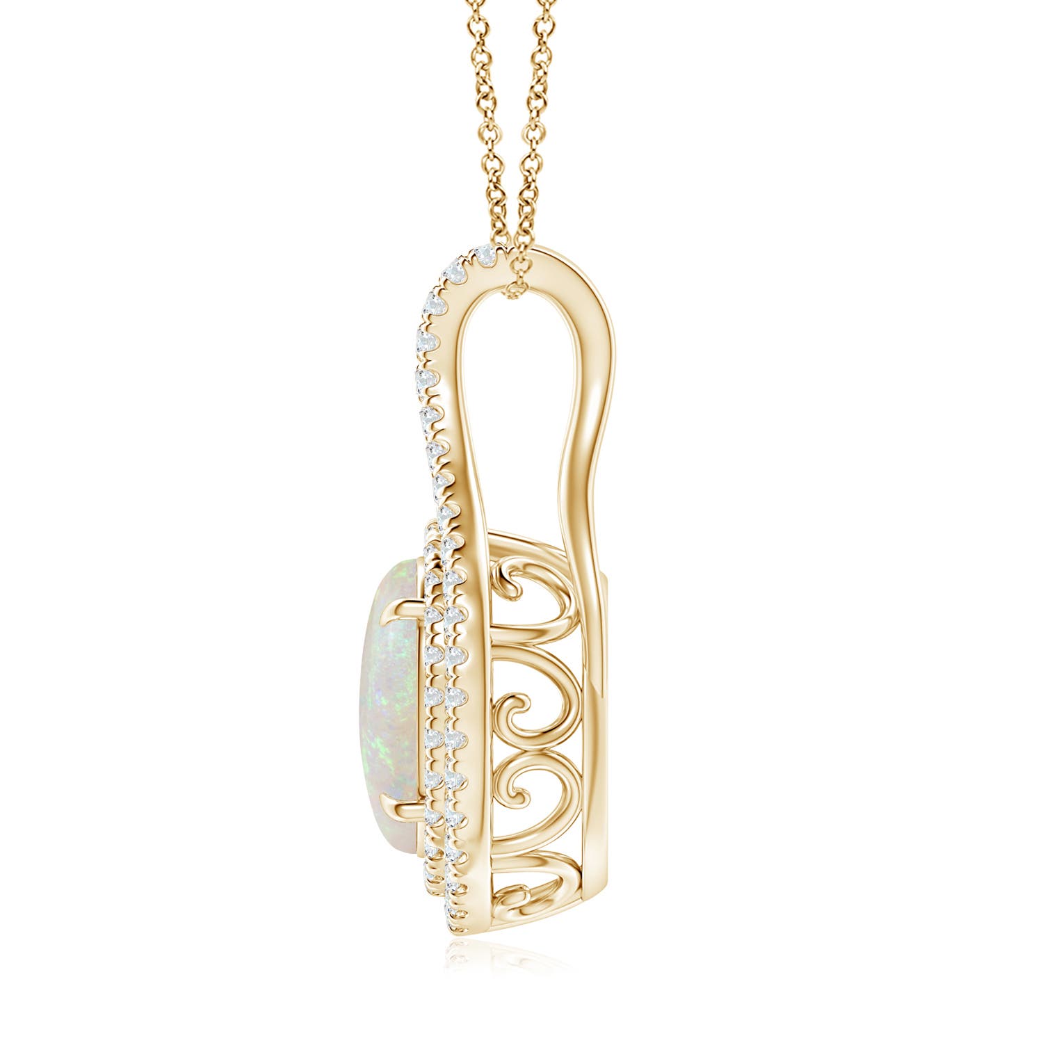 AA - Opal / 1.92 CT / 14 KT Yellow Gold