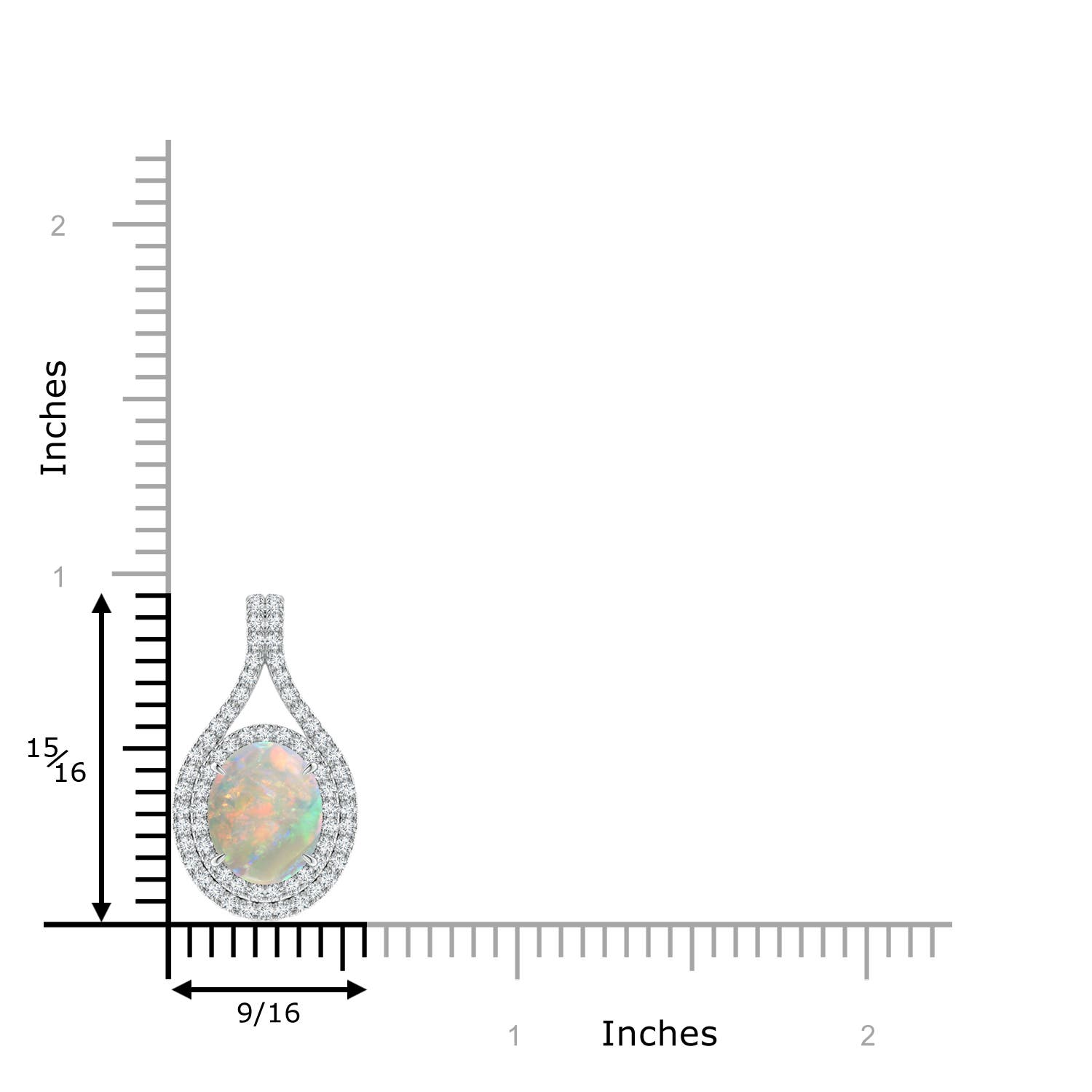 AAAA - Opal / 1.92 CT / 14 KT White Gold