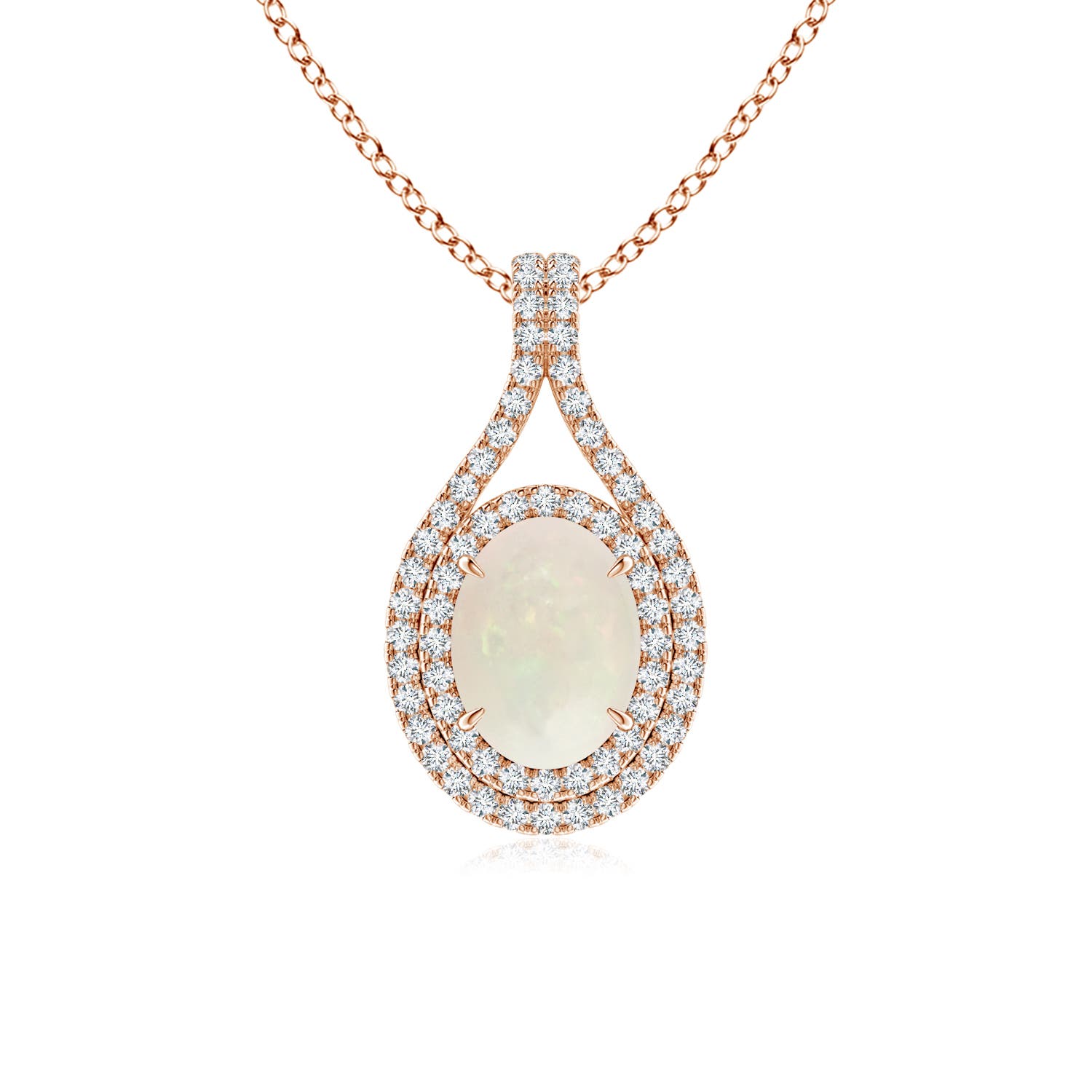 A - Opal / 1.1 CT / 14 KT Rose Gold