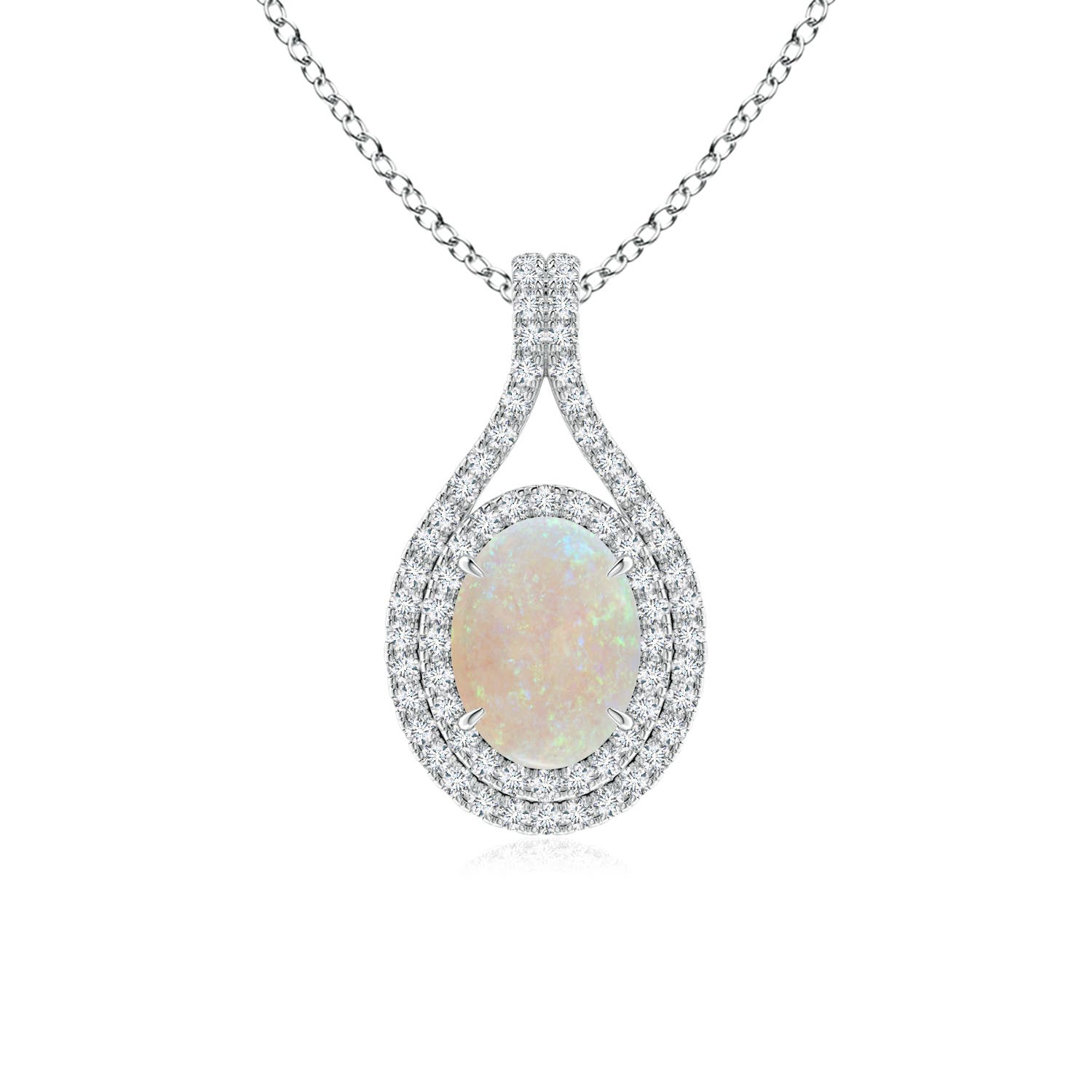 AA - Opal / 1.1 CT / 14 KT White Gold