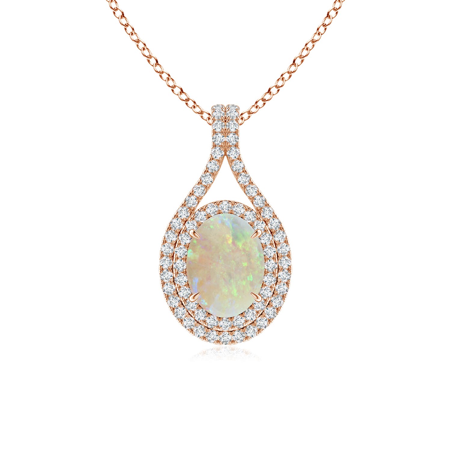 AAA - Opal / 1.1 CT / 14 KT Rose Gold