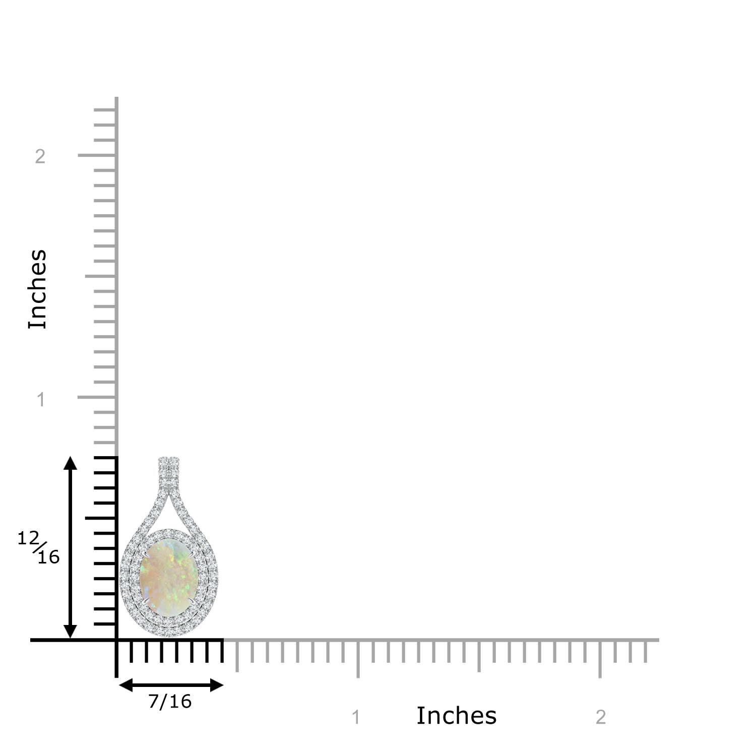 AAA - Opal / 1.1 CT / 14 KT White Gold