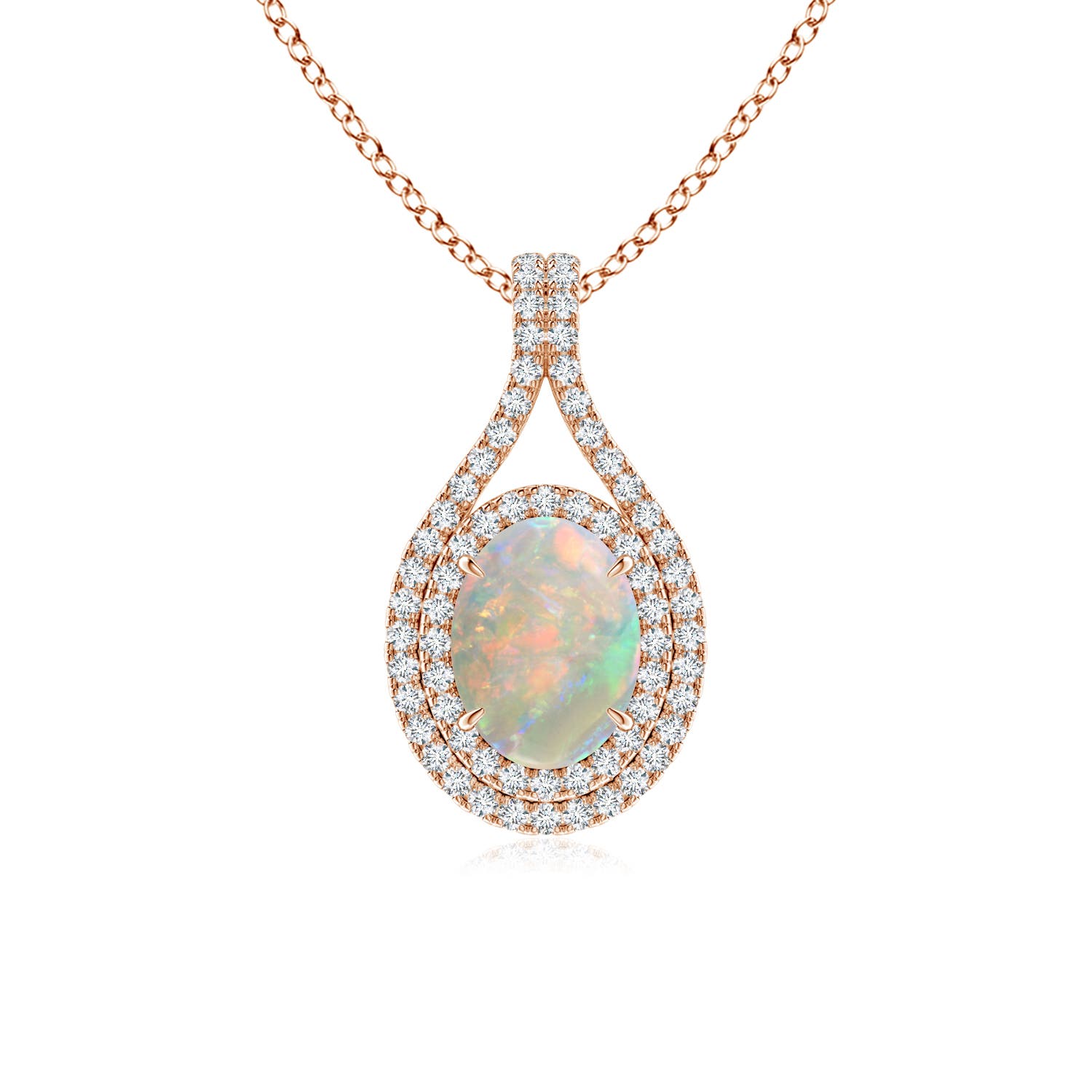 AAAA - Opal / 1.1 CT / 14 KT Rose Gold