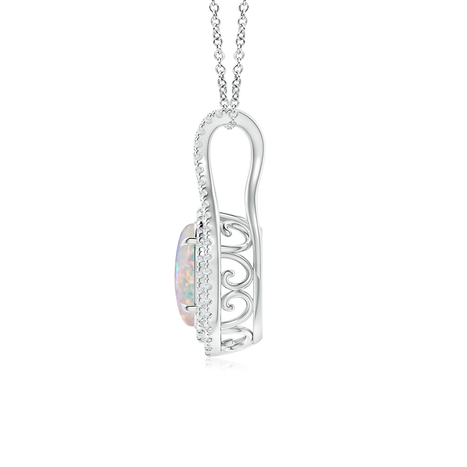 AAAA - Opal / 1.1 CT / 14 KT White Gold