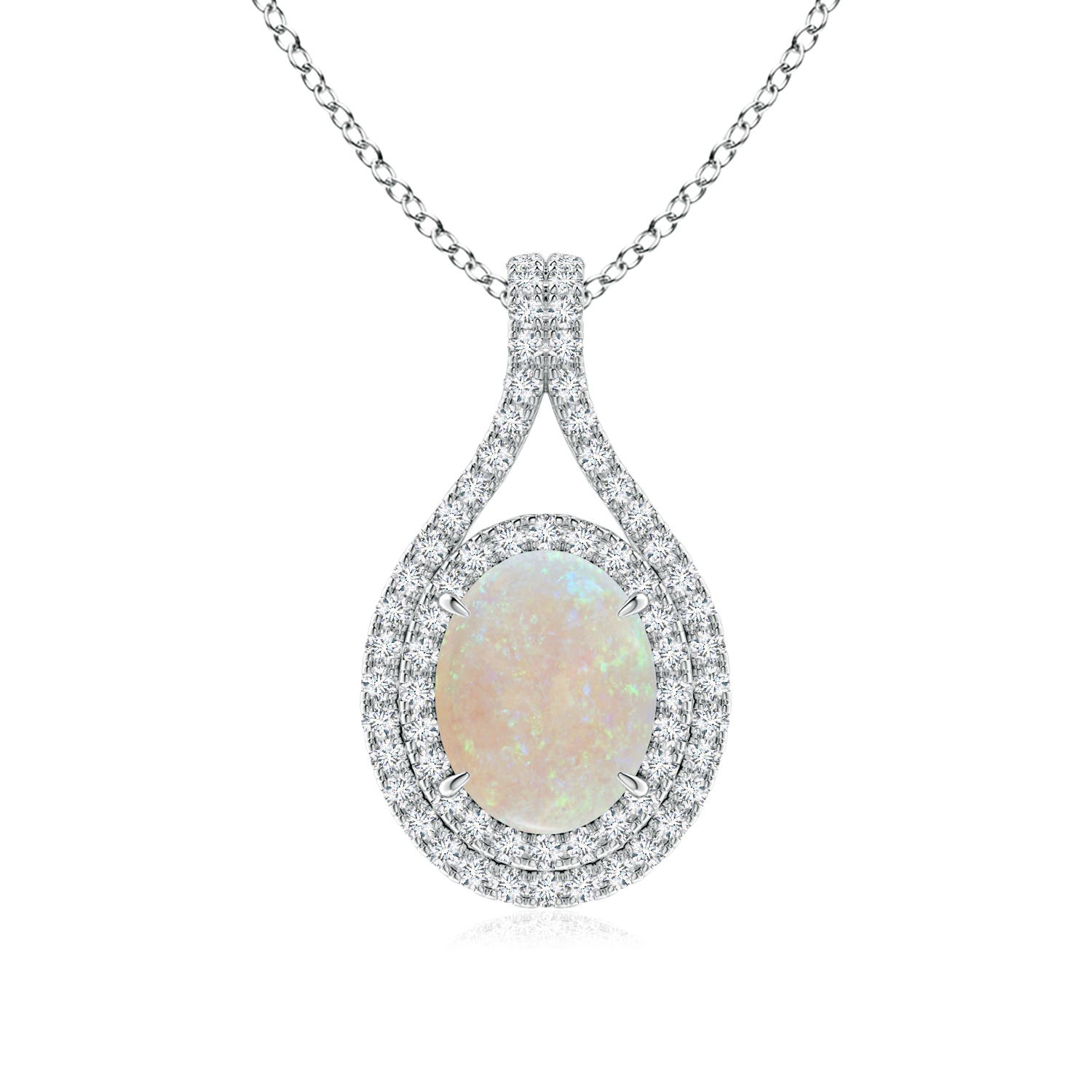 AA - Opal / 1.45 CT / 14 KT White Gold