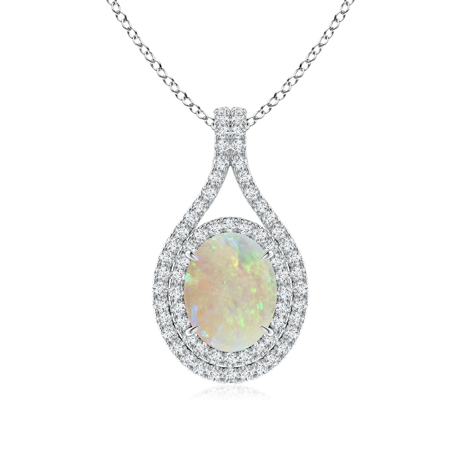 AAA - Opal / 1.45 CT / 14 KT White Gold