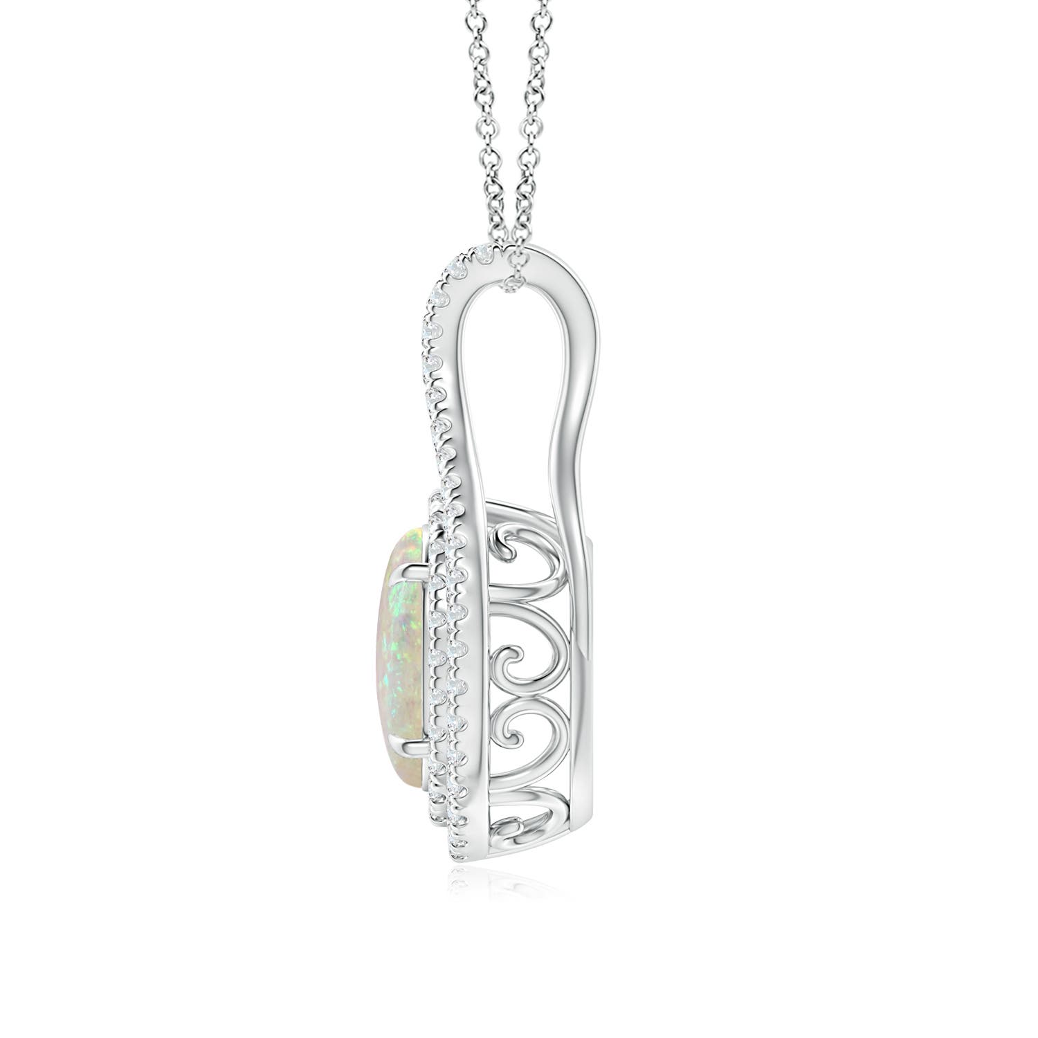 AAA - Opal / 1.45 CT / 14 KT White Gold