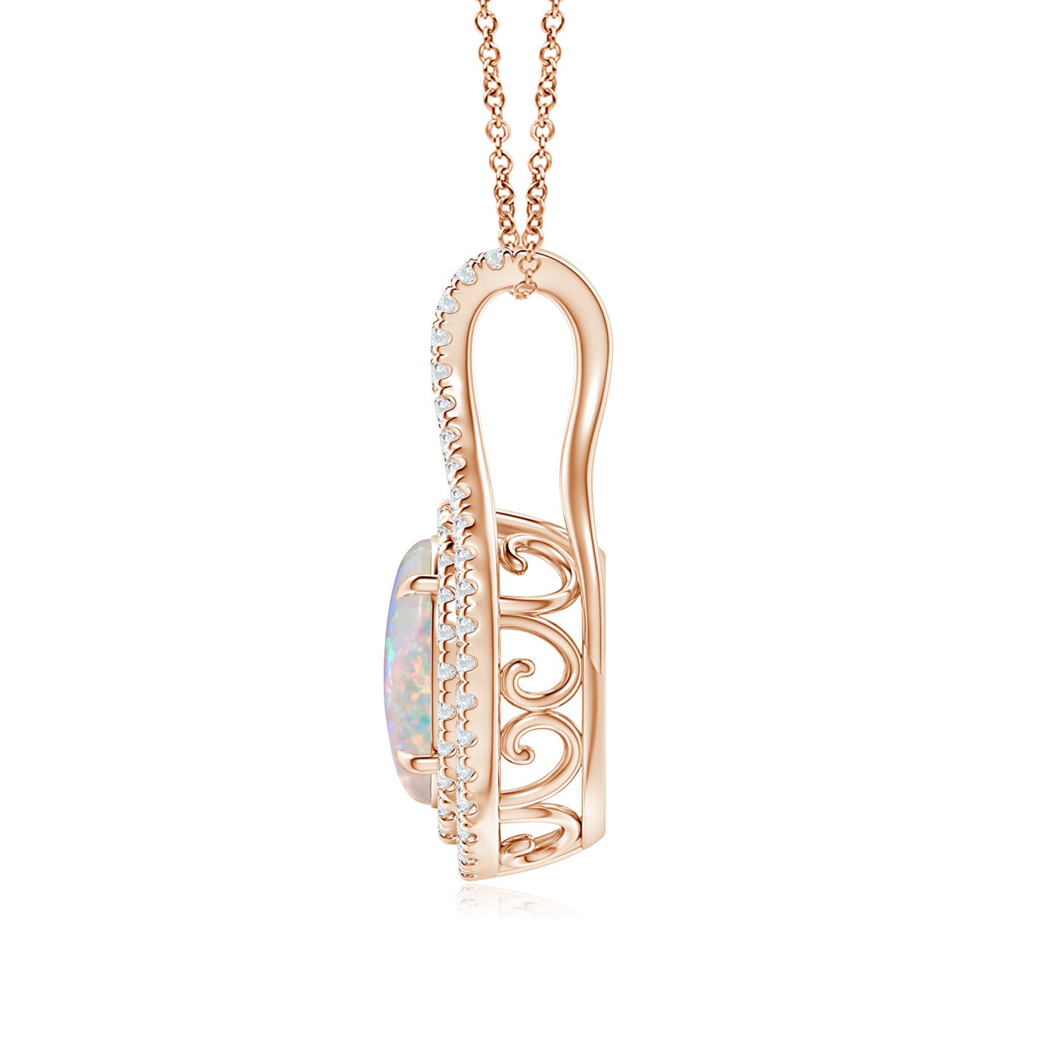 AAAA - Opal / 1.45 CT / 14 KT Rose Gold