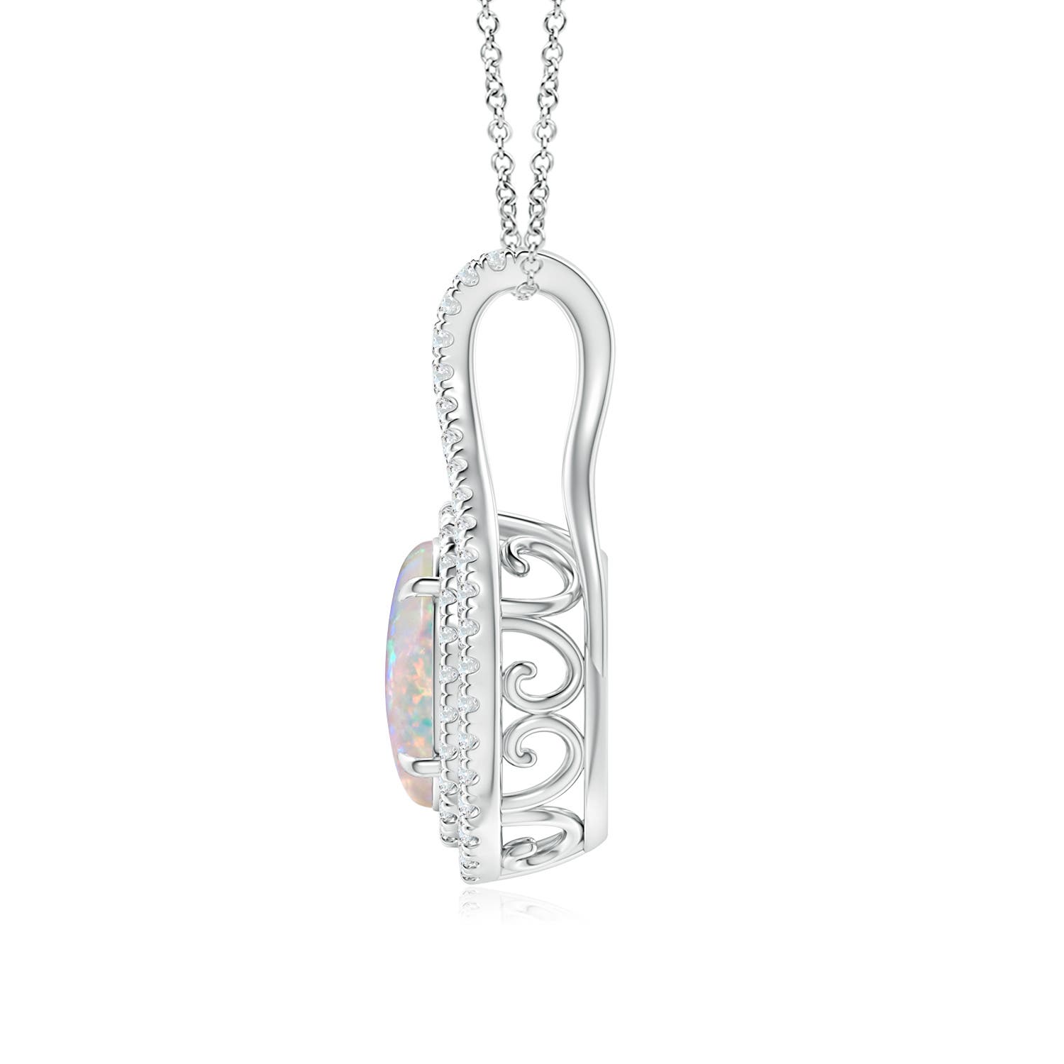 AAAA - Opal / 1.45 CT / 14 KT White Gold