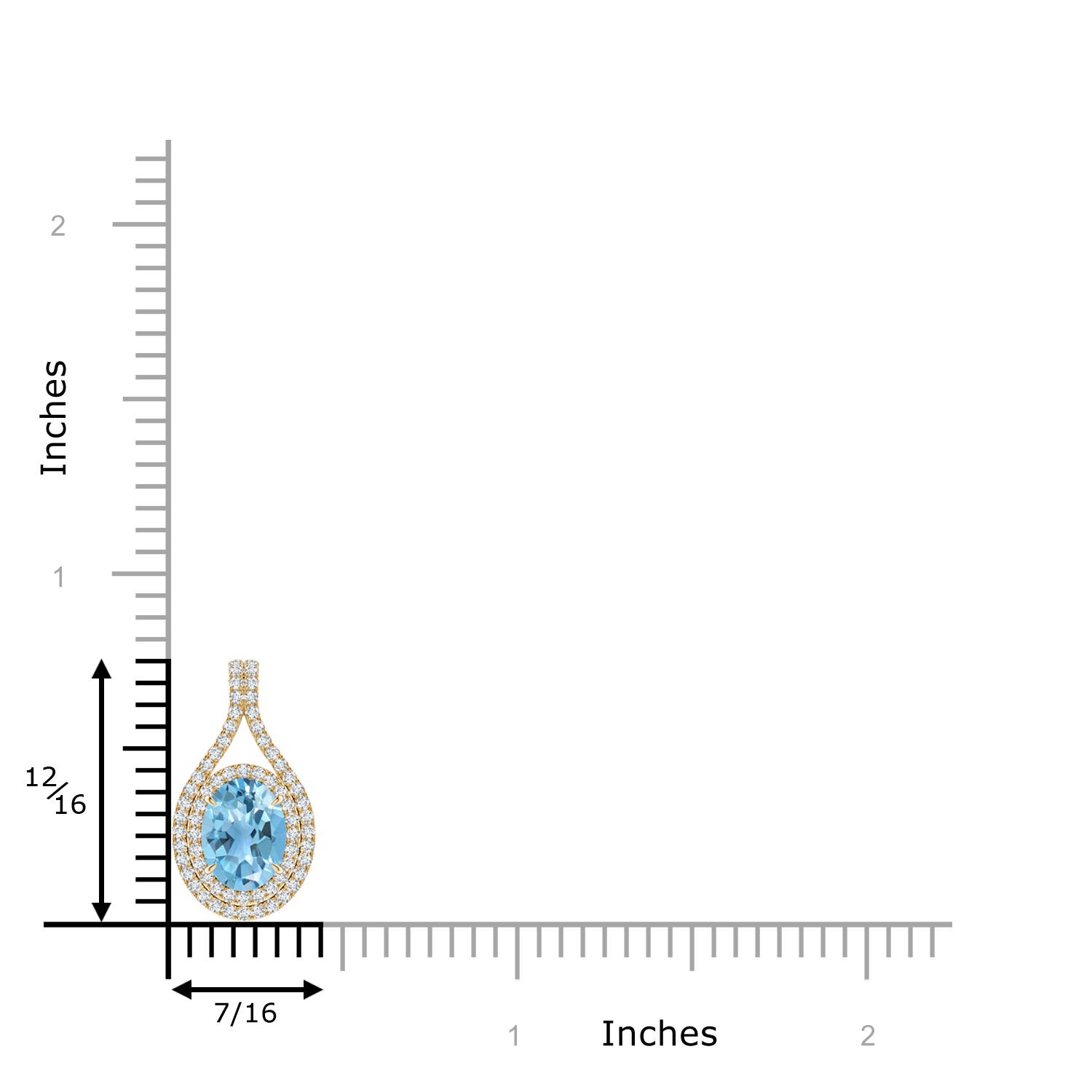 A - Swiss Blue Topaz / 1.8 CT / 14 KT Yellow Gold