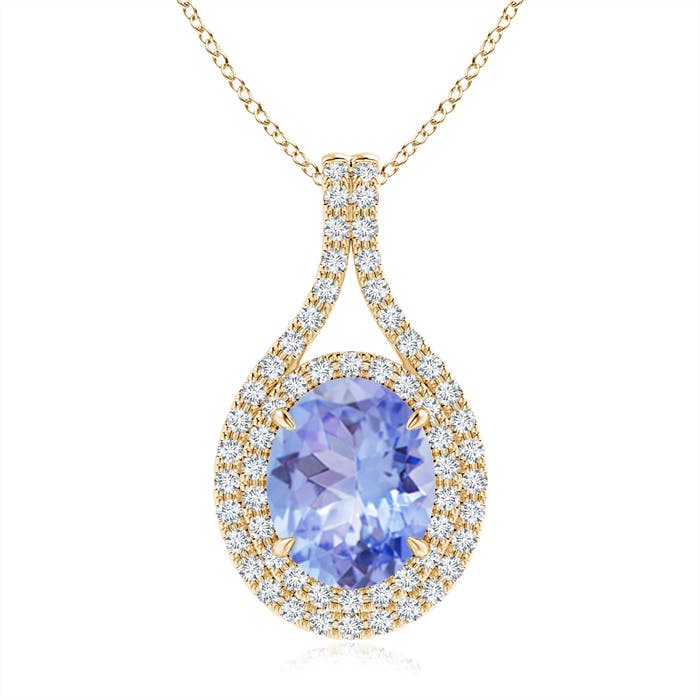 A - Tanzanite / 3.37 CT / 14 KT Yellow Gold