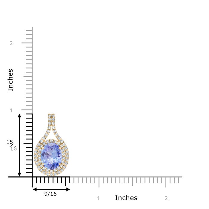 A - Tanzanite / 3.37 CT / 14 KT Yellow Gold