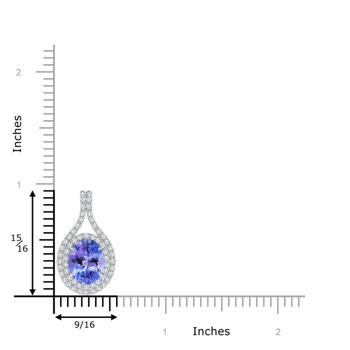 AA - Tanzanite / 3.37 CT / 14 KT White Gold