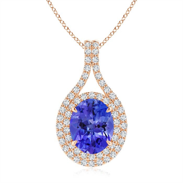 AAA - Tanzanite / 3.37 CT / 14 KT Rose Gold