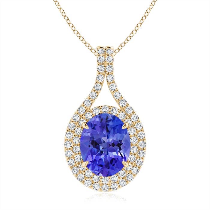 AAA - Tanzanite / 3.37 CT / 14 KT Yellow Gold