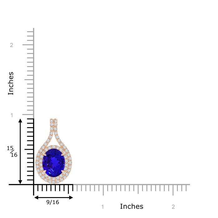 AAAA - Tanzanite / 3.37 CT / 14 KT Rose Gold