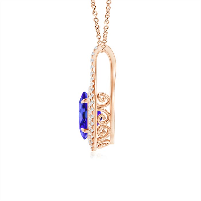 AAA - Tanzanite / 1.55 CT / 14 KT Rose Gold