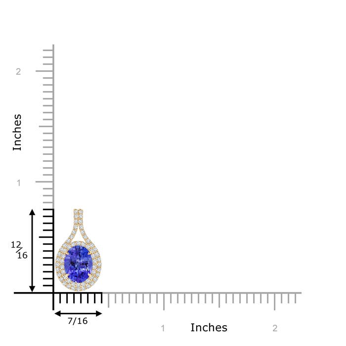 AAA - Tanzanite / 1.55 CT / 14 KT Yellow Gold