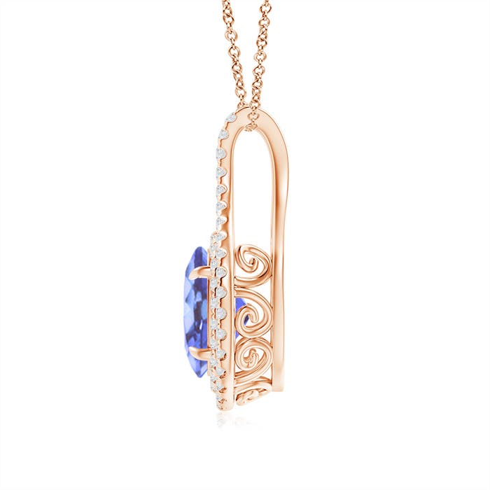 A - Tanzanite / 2.25 CT / 14 KT Rose Gold