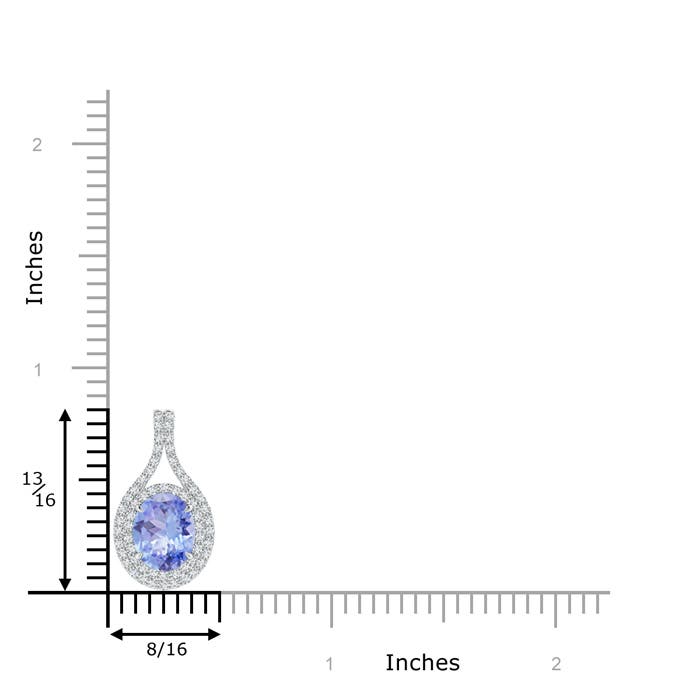 A - Tanzanite / 2.25 CT / 14 KT White Gold