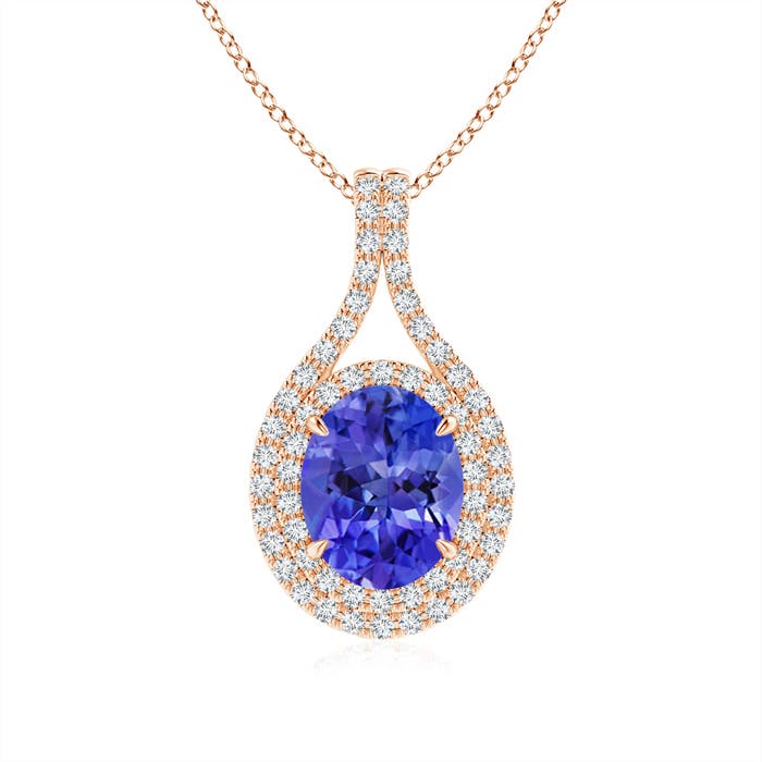 AAA - Tanzanite / 2.25 CT / 14 KT Rose Gold