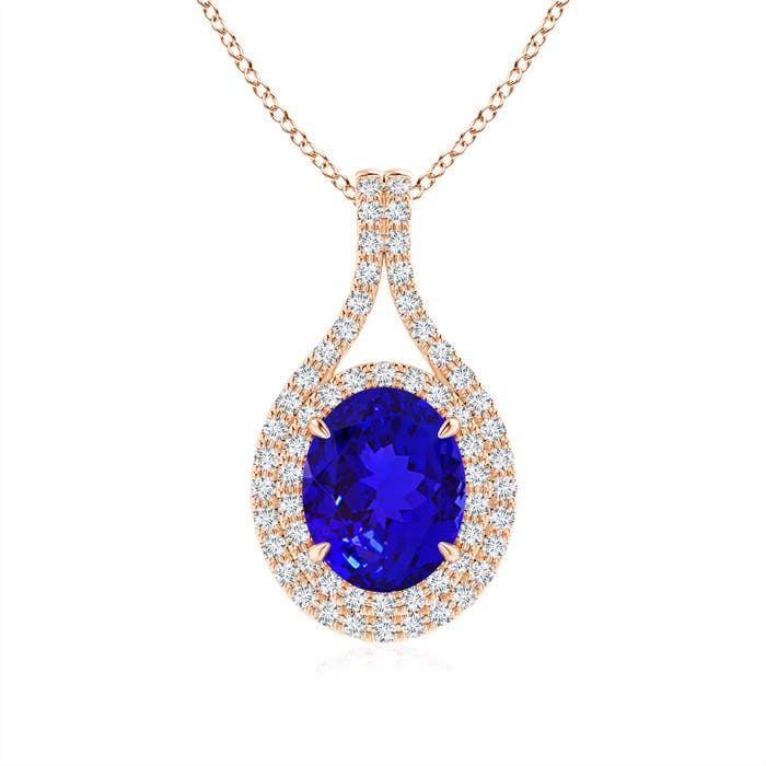 AAAA - Tanzanite / 2.25 CT / 14 KT Rose Gold