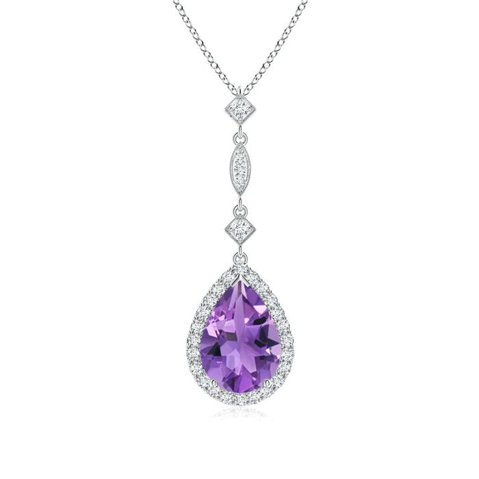 AA - Amethyst / 1.78 CT / 14 KT White Gold