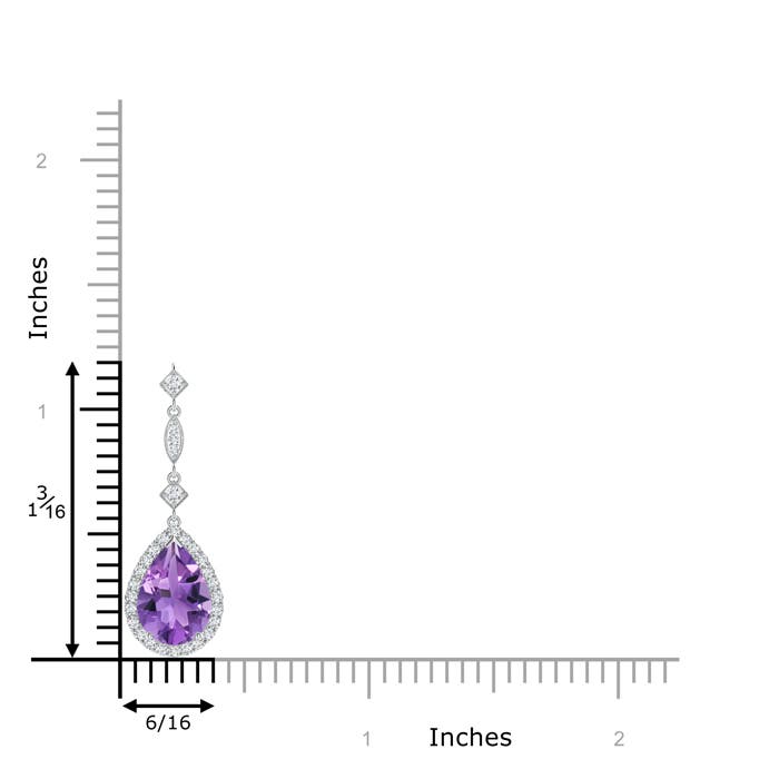 AA - Amethyst / 1.78 CT / 14 KT White Gold