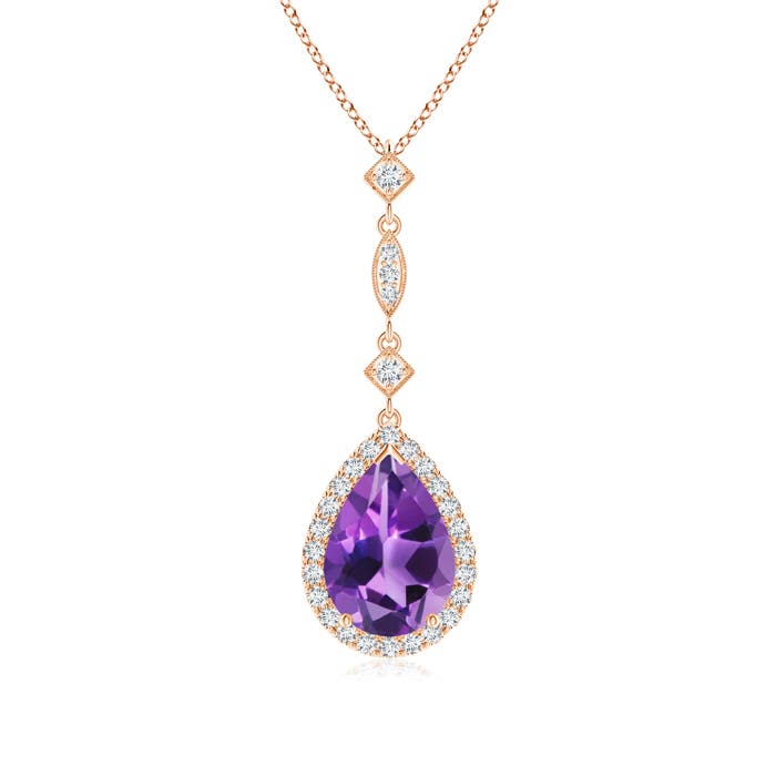 AAA - Amethyst / 1.78 CT / 14 KT Rose Gold