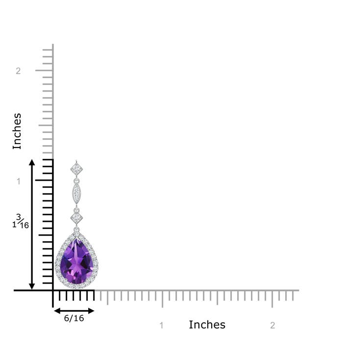 AAAA - Amethyst / 1.78 CT / 14 KT White Gold