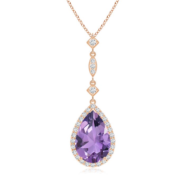 A - Amethyst / 2.86 CT / 14 KT Rose Gold