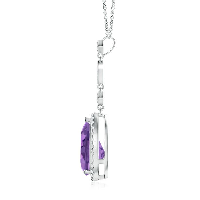 A - Amethyst / 2.86 CT / 14 KT White Gold
