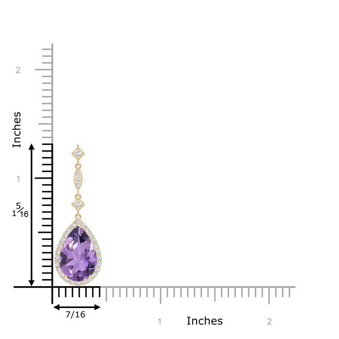A - Amethyst / 2.86 CT / 14 KT Yellow Gold