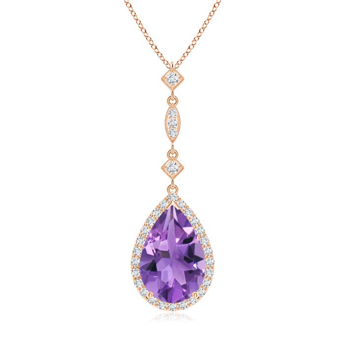 AA - Amethyst / 2.86 CT / 14 KT Rose Gold