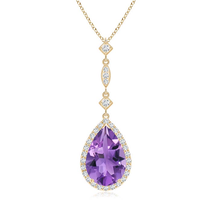 AA - Amethyst / 2.86 CT / 14 KT Yellow Gold