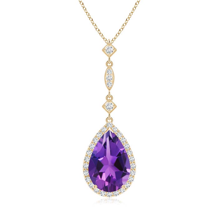 AAAA - Amethyst / 2.86 CT / 14 KT Yellow Gold