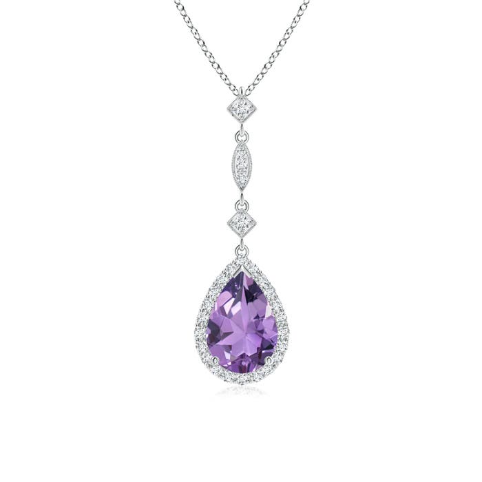 A - Amethyst / 1.19 CT / 14 KT White Gold