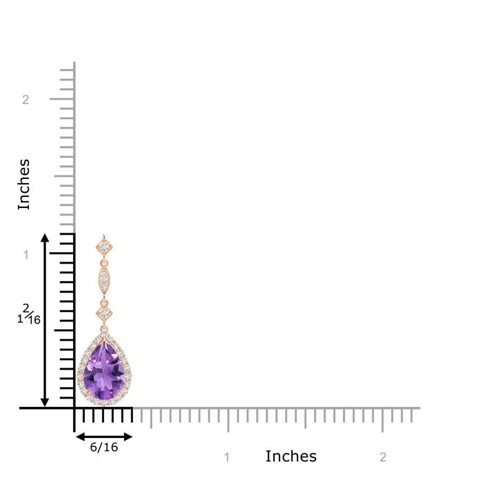 AA - Amethyst / 1.19 CT / 14 KT Rose Gold